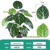Artificial Green Plant Arrangement with 18 Leaves for Scenic Décor in Hotels and Malls