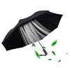 Складной зонт с вентилятором, USB-зарядка, защита от ультрафиолета, тройной складной зонт, портативный водонепроницаемый ветрозащитный летний зонт от солнца и дождя