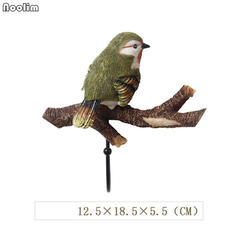 Настенный крючок для ключей и держатель для пальто в виде птицы – Креативный декор для стен в пасторальном стиле для прихожей и дома