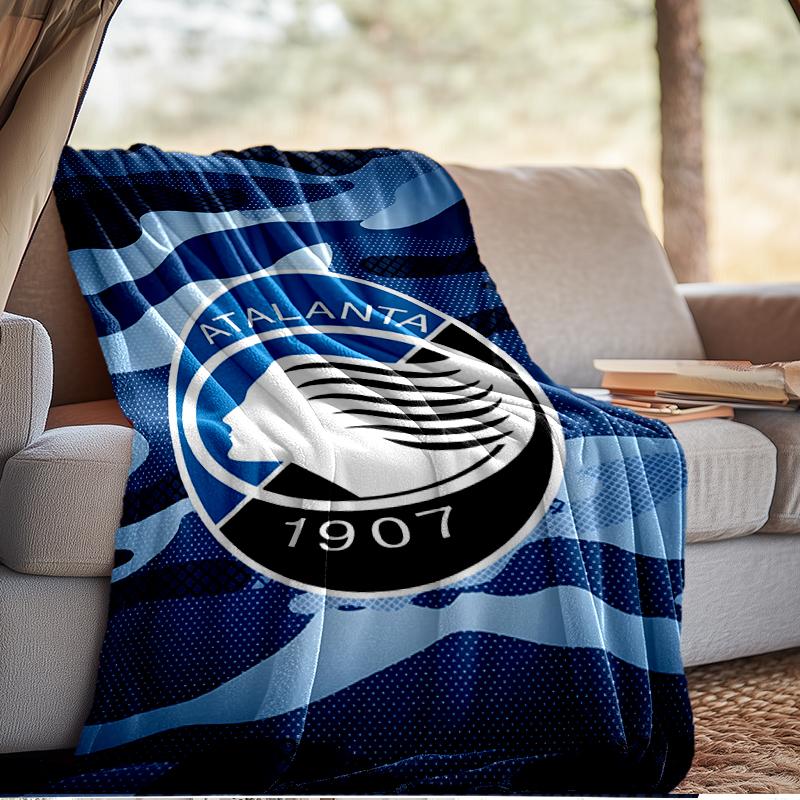 Football Atalanta Blanket Lightweight Ideal Bedding Blanket Perfect for Travel, Camping, Living Rooms, Offices, Sofas, Fan Christmas gift