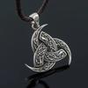 Винтажное ожерелье с подвеской в ​​стиле скандинавского викинга, черное кожаное ожерелье для лучшего друга, легендарный амулет викингов с узлом, подвеска, ювелирные изделия для мужчин