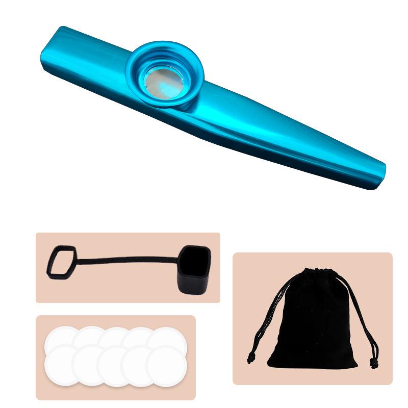 Металлическое казу Трансграничный музыкальный инструмент Подарок Труба Саксофон Диафрагма