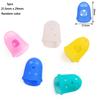 5/10Pcs Silicone Finger Sleeve Slip Anti-scalding Needle Flip Book Money Playing Piano Thimble Tip Hollowed Out Breathable
