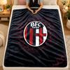 Flannel BlanketBologna FC Warm Soft Throw Blanket for Indoor Sofa Bed Living Room Use