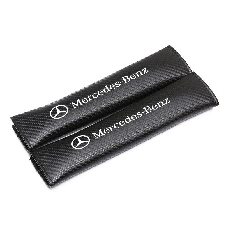 CRI1Car Seat Belt Cover Adjustable Soft Shoulder Pads For Mercedes Benz W203 W204 W205 W206 W212 CLK GLA B C E S Class Accessories