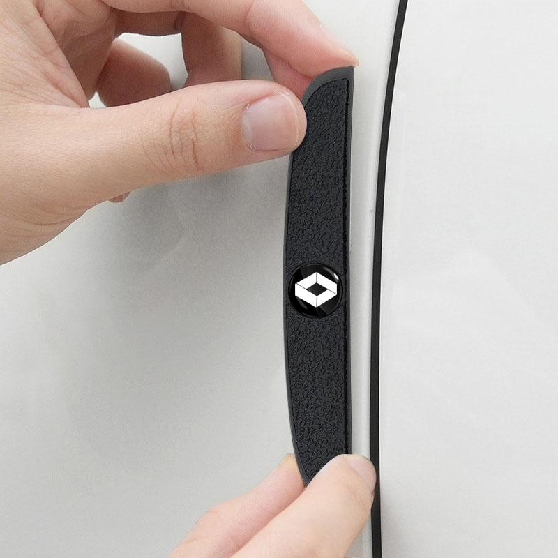 4 шт. Защитная полоса от столкновений на дверь автомобиля, наклейка для защиты зеркала заднего вида для Renault Dacia Clio Laguna 2 Megane 2 3 Duster Logan Captur