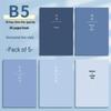 Блокнот Falameng B5 в мягкой обложке, в линейку (5-Pack)