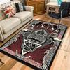 Vintage Viking emblem print Rug Floor Mat for Living Room or Bedroom Soft and Comfortable Carpet a Gift for Birthday and Holiday.PFF260912055