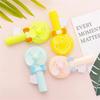 Mini Cartoon Handheld Fan Cute Pocket Fan Easy Blower Cooler Manual Press Fan  Student