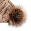 Осенне-зимняя женская утепленная вязаная шерстяная шапка с леопардовым ворсом