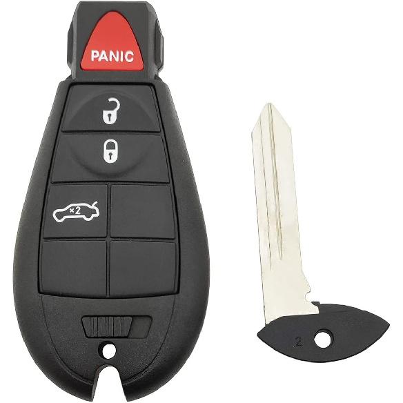 Replacement Key Fob Cover Case fit for Dodge Ram 1500 2500 3500 Journey Challenger Grand Caravan Key Fob Shell for Jeep Grand Cherokee Keyless Entry