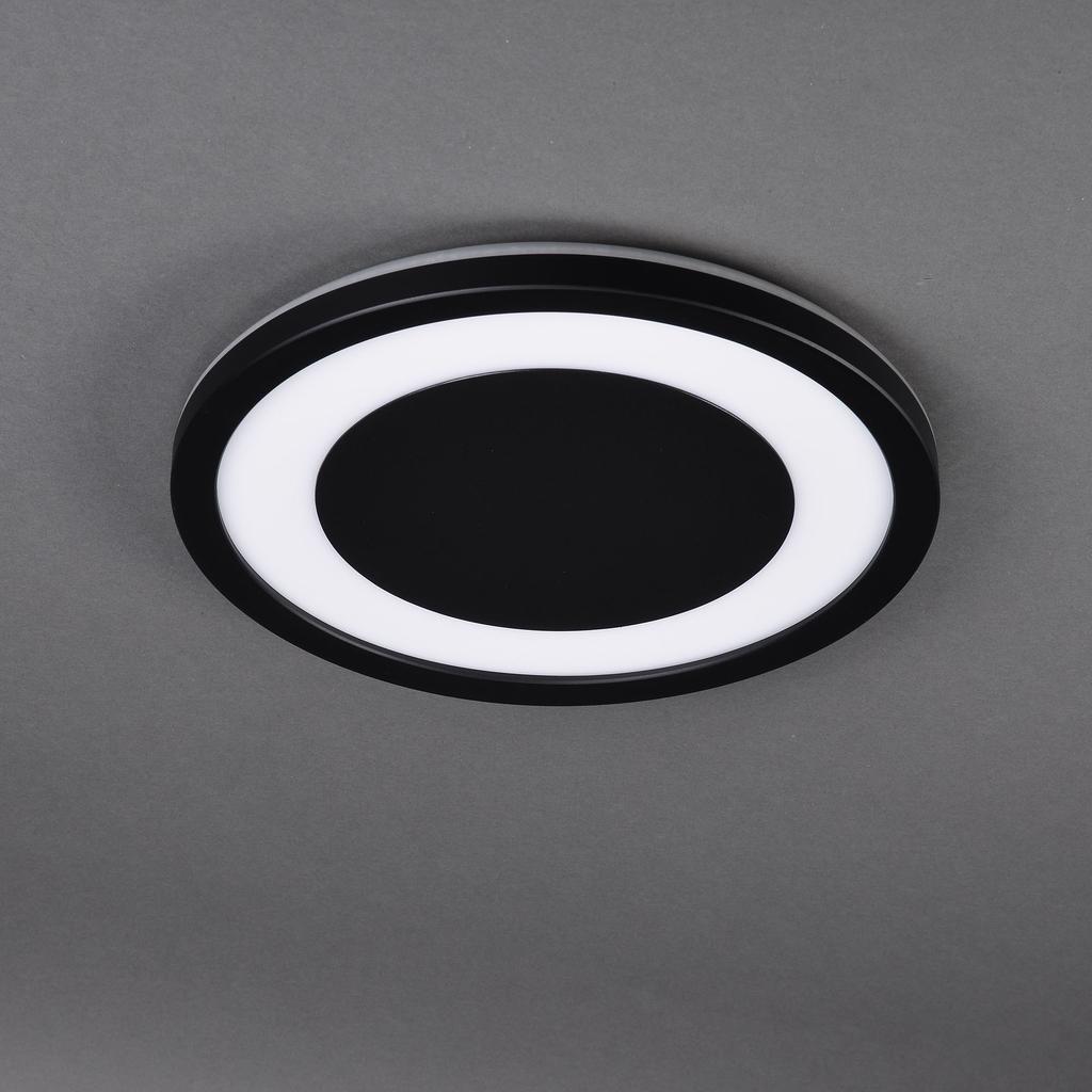 LED Ceiling Lamp 15W Bathroom Ceiling IP44 Neutral Color 4000K Black