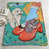 artist MMaria Jesus Contrerass Throw Warm Soft Flannel Blanket Multiuse for Sofa Bed Camping Travel Nap
