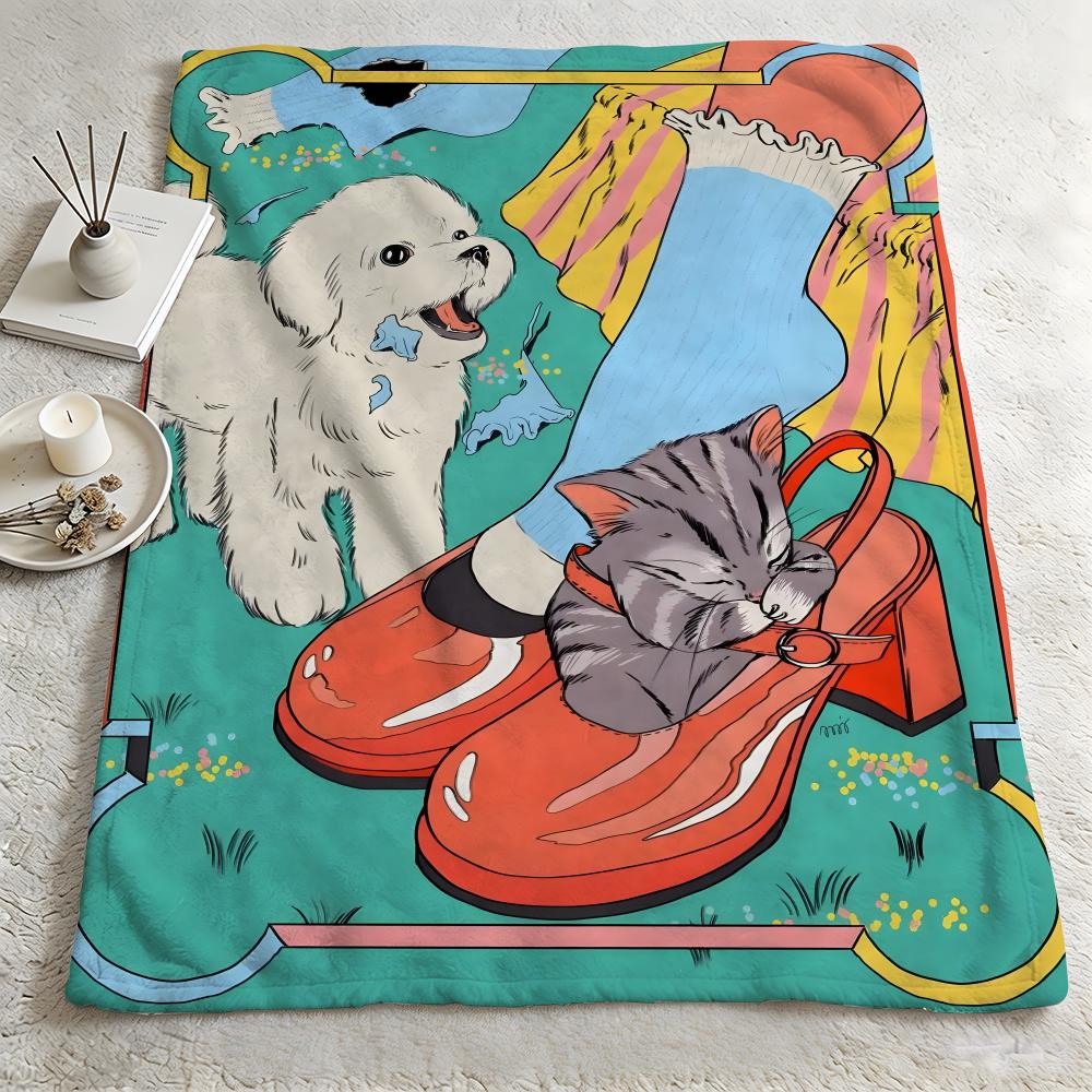 artist MMaria Jesus Contrerass Throw Warm Soft Flannel Blanket Multiuse for Sofa Bed Camping Travel Nap