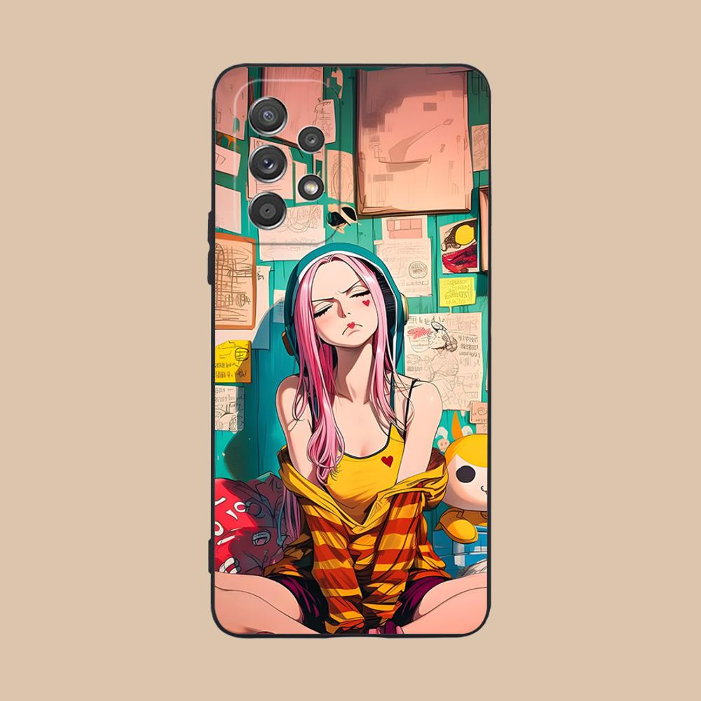 Jewelry Bonney Phone Case for Samsung Galaxy A56 55 54 53 52 51 36 35 34 23 16 15 5G Soft TPU Shockproof Cover