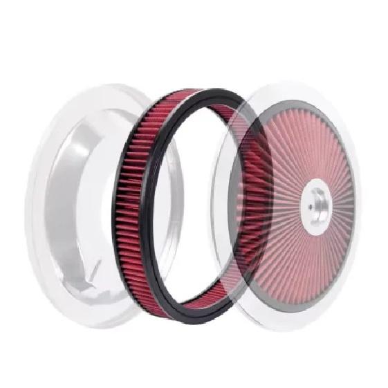 Universal High Flow 2"/ 3"/ 4"/5"Air Cleaner Filter Replacement Element For 14" Round Air Cleaner Set SBC BBC OFI149