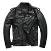 Chinese Size Classical Motorcycle Style Jackets Men Leather Jacket Genuine Cowhide Moto Jacket Spring Autumn