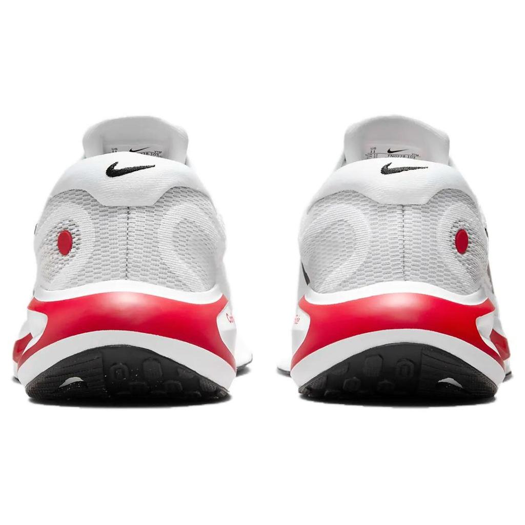 Nike Мужские кроссовки Journey Run White Fire Red, цементно-серый, черный FN0228-103