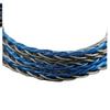 DWCGSG Blue Crystal High Purity 99.99999 Percent OCC Silver Foil Earphone Cable 3.5mm 4.4mm 2-Pin 0.78mm MMCX QDC KZ-QDC IEM Wire 2.5mm MMCX