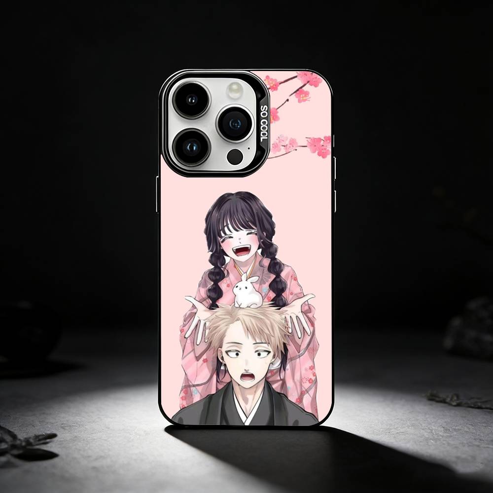 ANIME Kaoruko W-Waguri Phone Case For iPhone 17,16,15,14,13,12,11 Plus,Pro Max,XS,Colored silver phone case