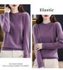 Women's Round Neck Sweater: Solid Color Knit Pullover for Autumn/Winter, Long Sleeve, Lightweight and Short.