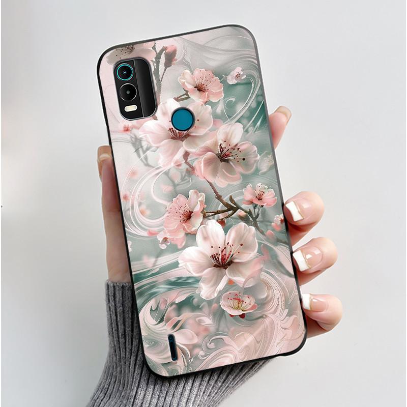 Casing For Nokia C21 Plus Case Nokia C31 Phone Case Back Cover Silicone Soft Black TPU Aesthetic Cute Cat Astronaut Bumper Shell
