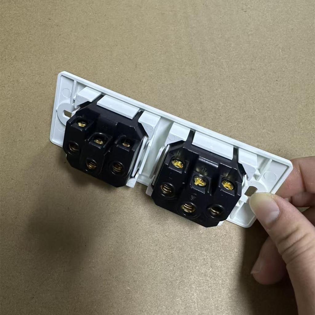 10A Three-Hole Surge-Protected Power Strip with Industrial Two-Position & Five-Hole Sockets, 118 Type