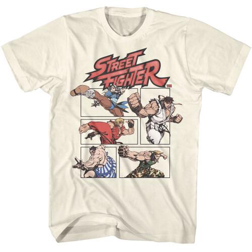 Street Fighter Action Comic T-ShirtNatural Unisex T-Shirt