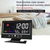1Pc Weather Clock с подсветкой, активируемой голосом - отображает время, дату, неделю, температуру, влажность и прогноз погоды