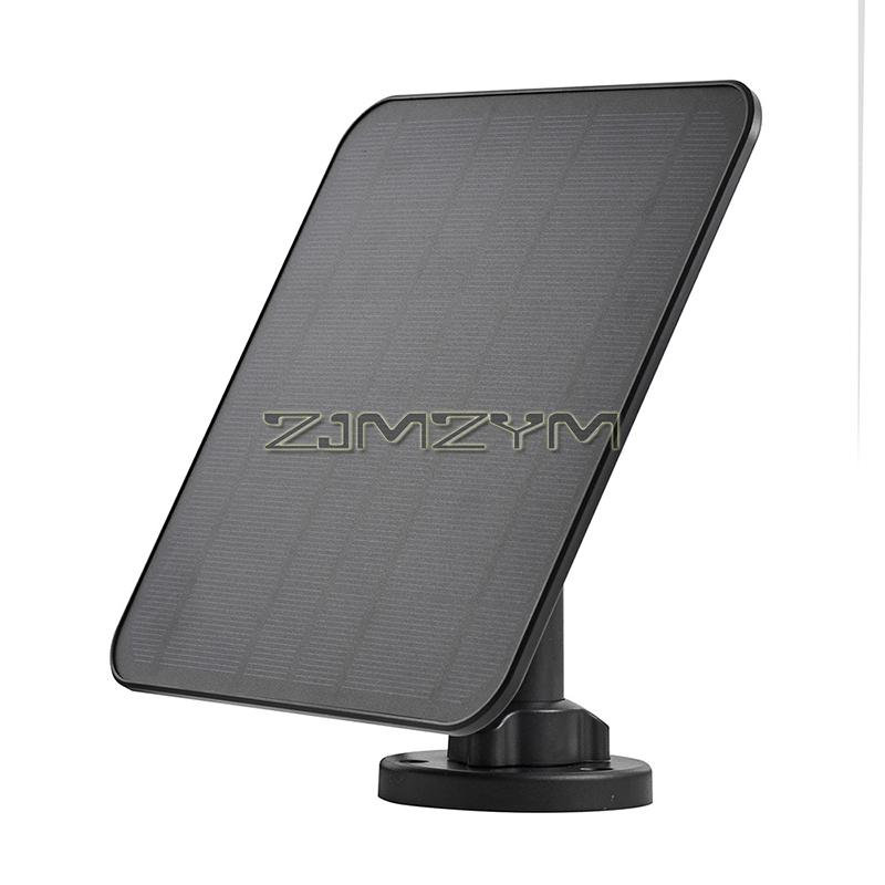 Solar Panel for Security Camera, 5W USB Solar Panel for DC 5V Security Camera with Micro USB or USB-C Port, Solar Charger