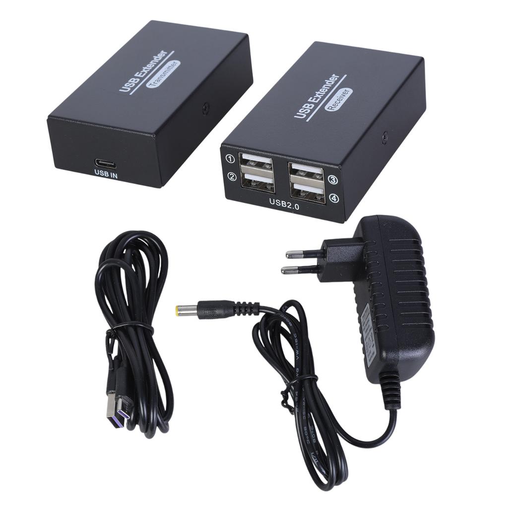 HDTV KVM USB-удлинитель 150 м, 3 USB-порта, Plug and Play для клавиатуры и мыши, USB через Ethernet, передатчик и приемник