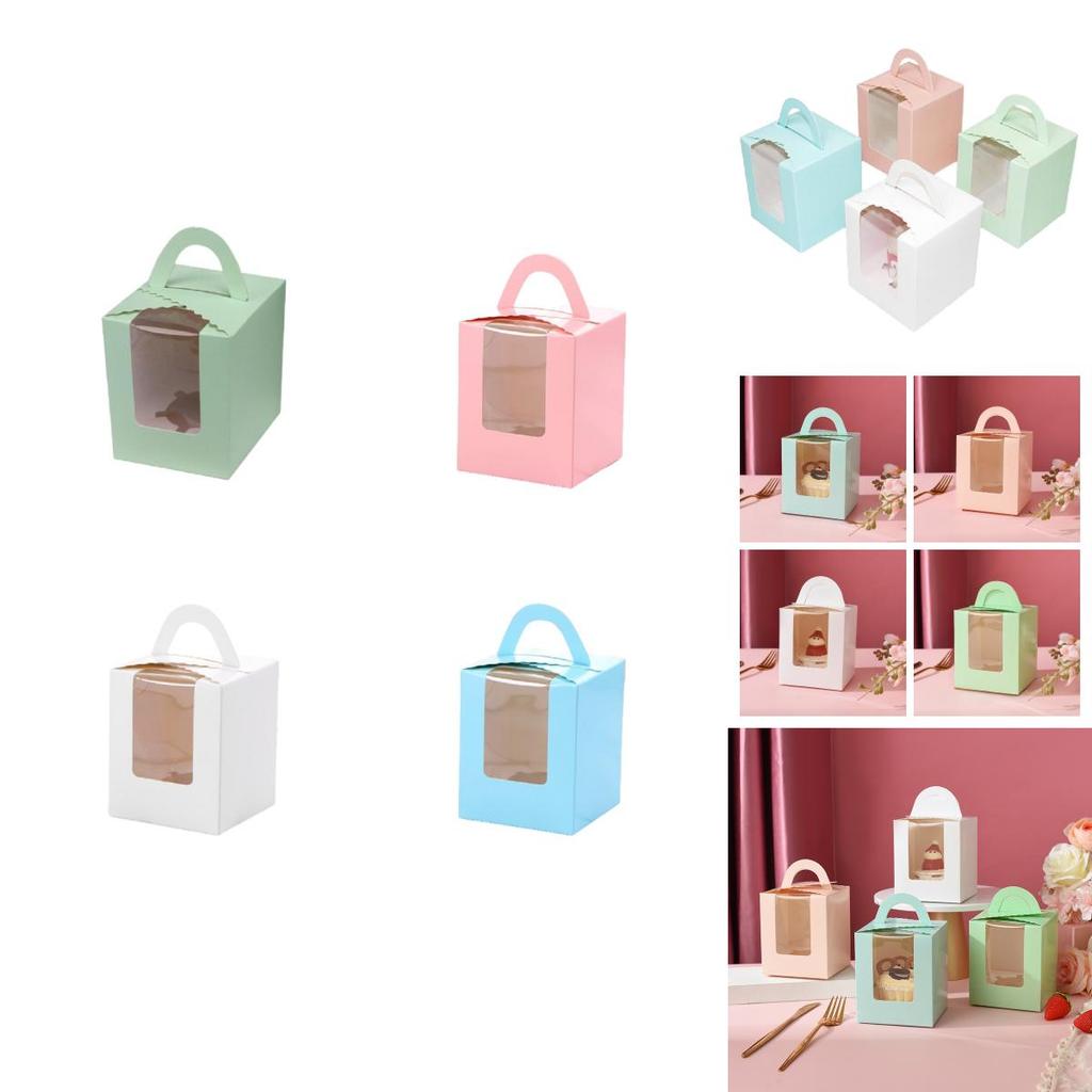 Colorful And Durable Cupcake Packaging For Takeout And Delivery