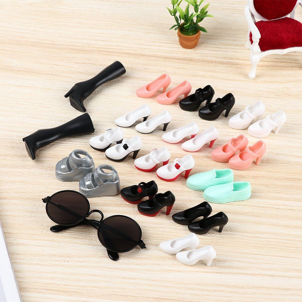Fashion for 11.5" Doll Accessories Toys Sneakers Cool Sunglasses High Heels Foot Flat Shoes