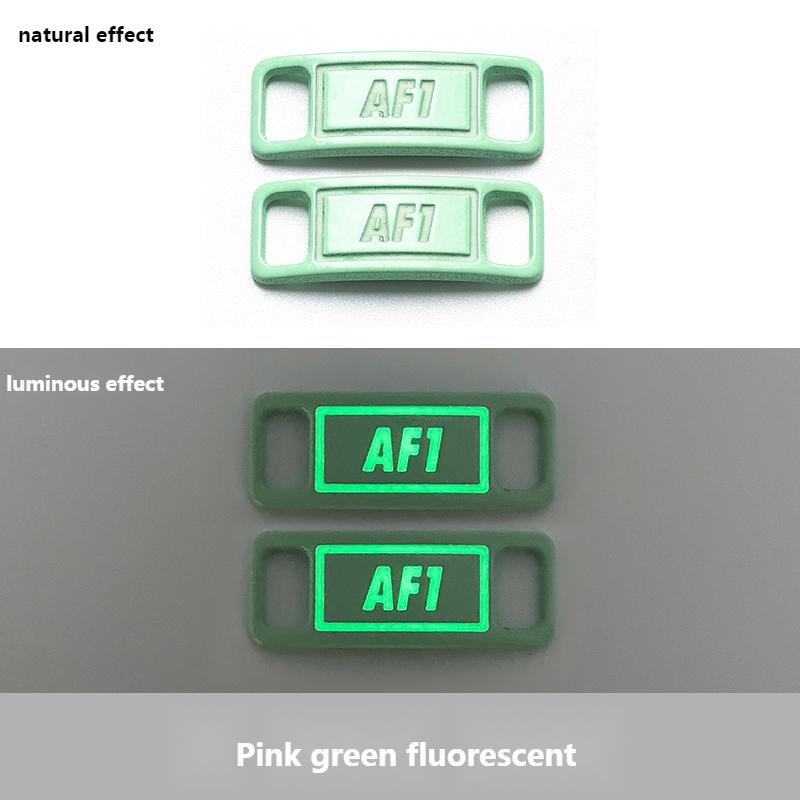 № 8, 2 шт., шнурки с флуоресцентной пряжкой для обуви, светящиеся шнурки для кроссовок AF1, аксессуары для обуви, декоративные шнурки