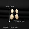 Irregular Teardrop Earrings Modern Design Oval Drop Earrings Geometric Earrings  Women