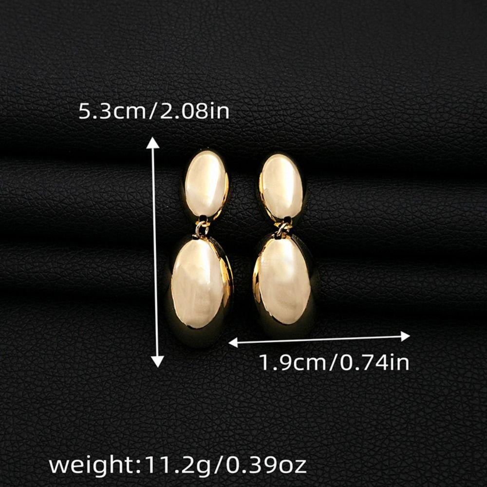 Irregular Teardrop Earrings Modern Design Oval Drop Earrings Geometric Earrings  Women
