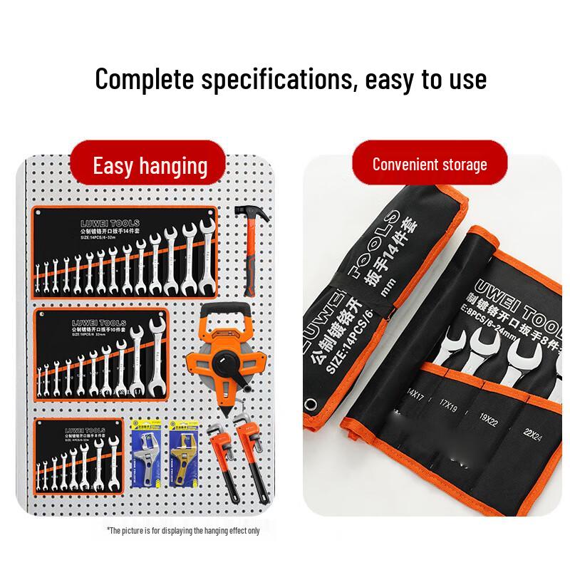 NovaTork 10-Piece Metric Open-End Wrench Set