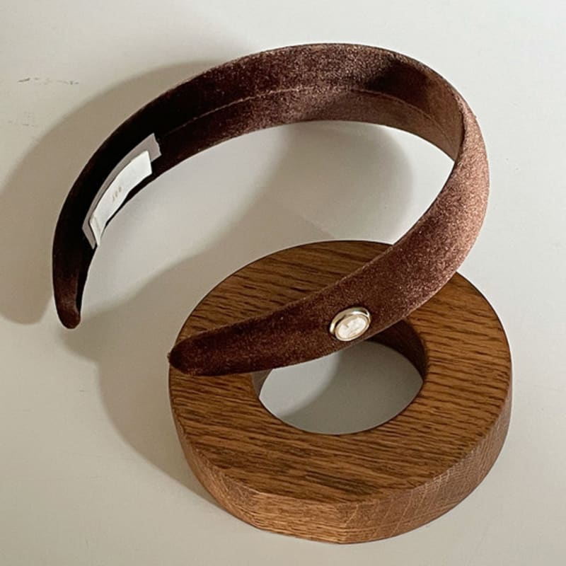 Обруч для волос oar Cameo Velvet [коричневый]