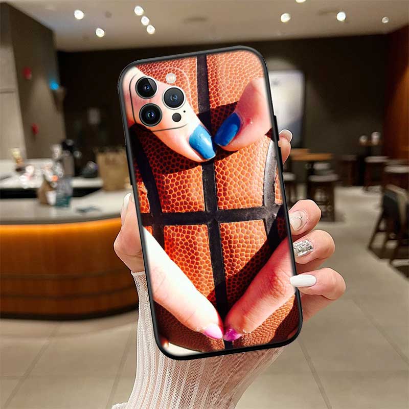 UP13 Basketball Art Shoot New High-End Shell Phone Case for iPhone 16 15 14 13 12 Pro Max Plus Mini
