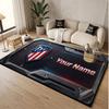 Personalized Crystal Velvet Carpet Atletico Madrid FC Pattern Non Slip Floor Rug