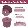 Rose  silicone non-slip bottle base protector fits 16 oz. 2PCS
