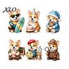 Holiday Ritual Countdown 2026 Corgi Christmas Advent Calendar, 24 Days Acrylic Dog Ornaments 2D Day Pendants for Xmas Tree, Home Decor, Gifts