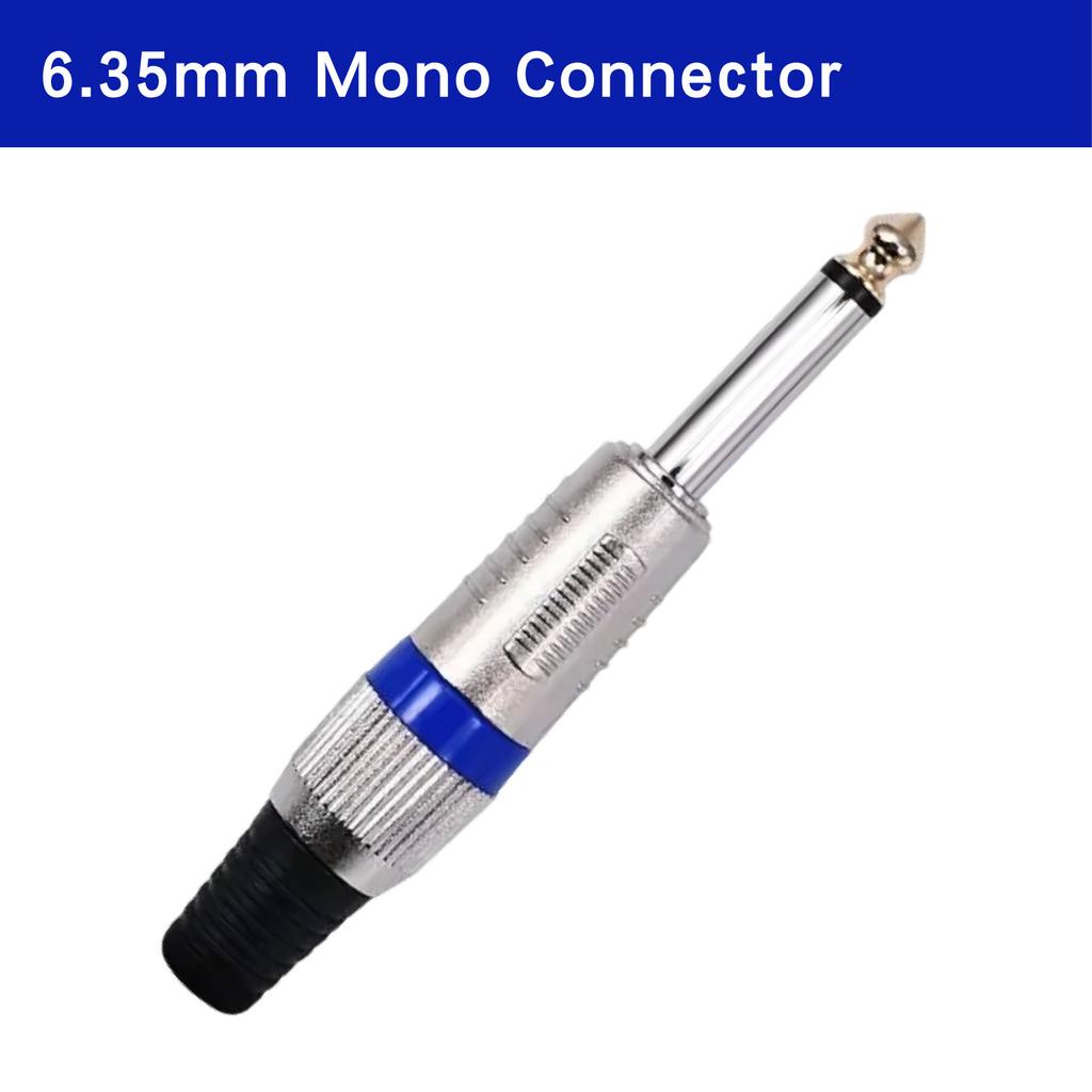 Mono/ Stereo 6.35mm Connector Audio Plug Amplifier Microphone Female Jack Connector