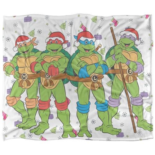 TMNT Шелковый Плед Герои Праздничный Супермягкий