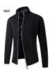 European Men's Thick Knitted Stand Collar Sweater Cardigan 2022 Edition