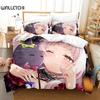 Top Murasaki Shion Bedding Set Single Twin Full Queen King Size Bed Set Adult Kid Bedroom Duvet Cover Sets Anime Kawaii Girl Bed