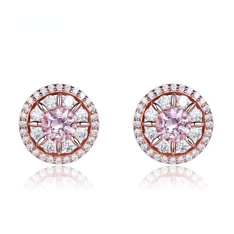 Женские серьги-гвоздики SACE GEMS с муассанитом, высочайшее качество, 100% стерлинговое серебро 925 пробы, сверкающие ювелирные изделия для свадебной вечеринки