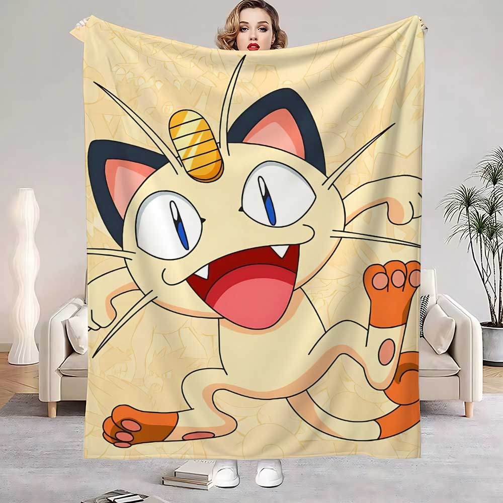 Po-ke-mons Warm Winter Blankets for Bed Fleece Blanket School Home Bedroom Decoration Bedspread the Sofa Throw Decorative Knee