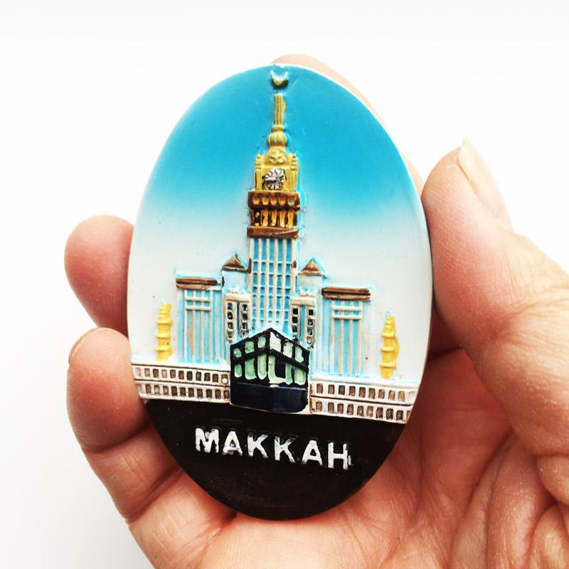 Саудовская Аравия Мекка Магниты на холодильник Путешествия Святой Город Мекка Туризм Сувениры Наклейки на холодильник Декор для дома Свадебные подарки