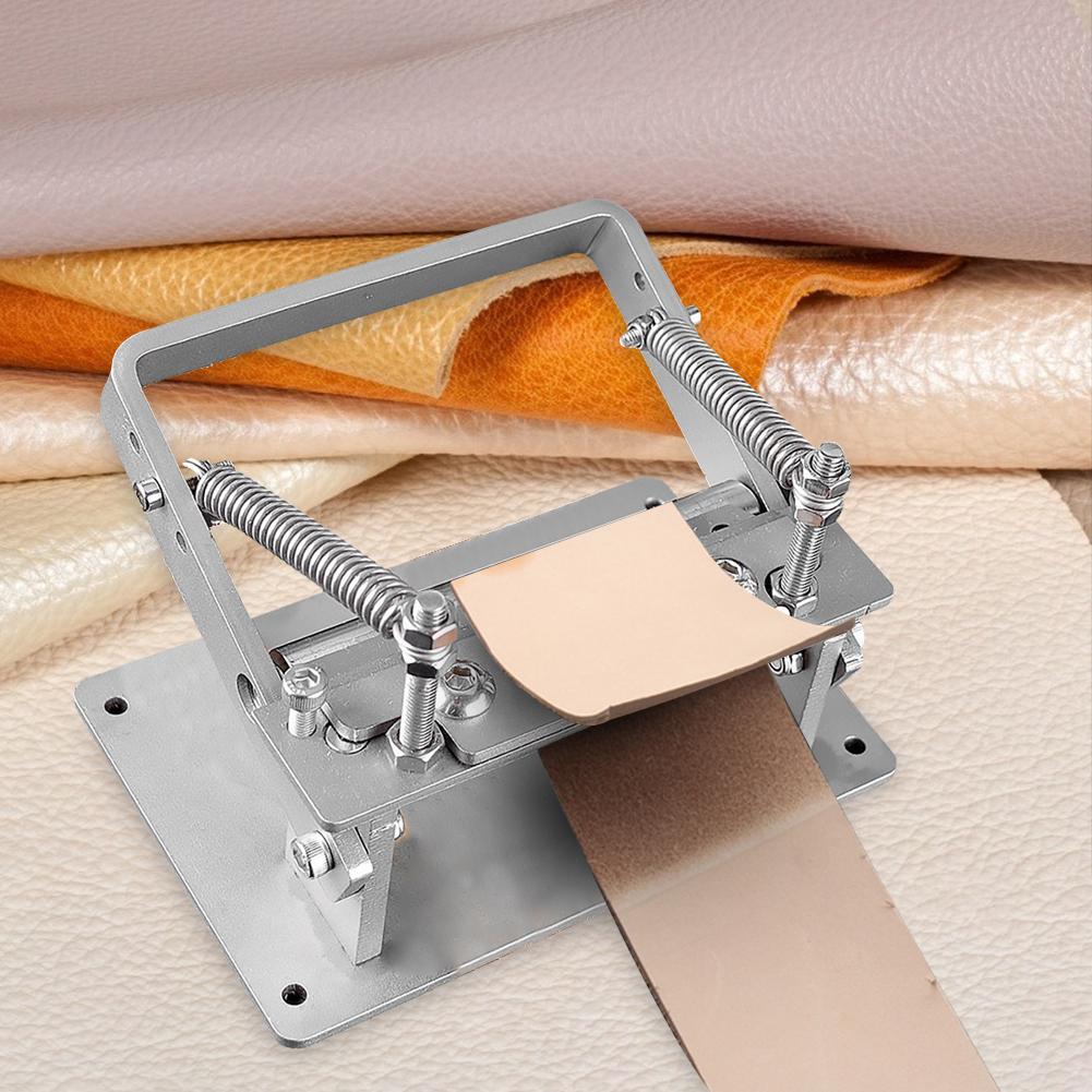 Stainless Steel Manual Leather Splitter Machine Vegetable Tanned Thinning Peeler Tool Leather Shovel Skiver Paring Tool